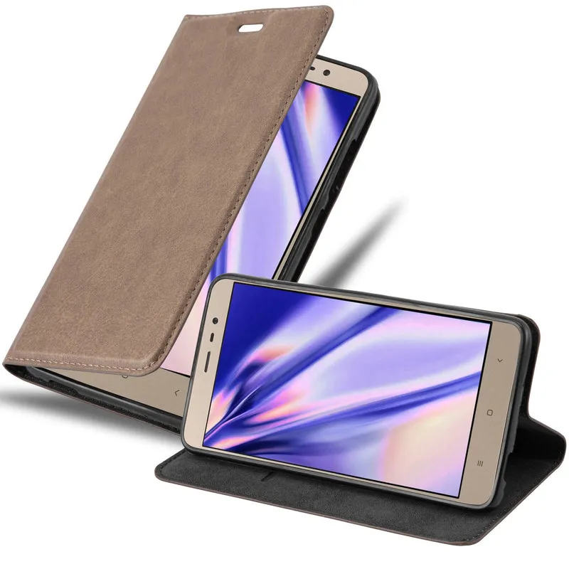 Cadorabo Hülle kompatibel mit Xiaomi RedMi NOTE 4 Schutzhülle mit Magnetverschluss, Standfunktion und Kartenfach