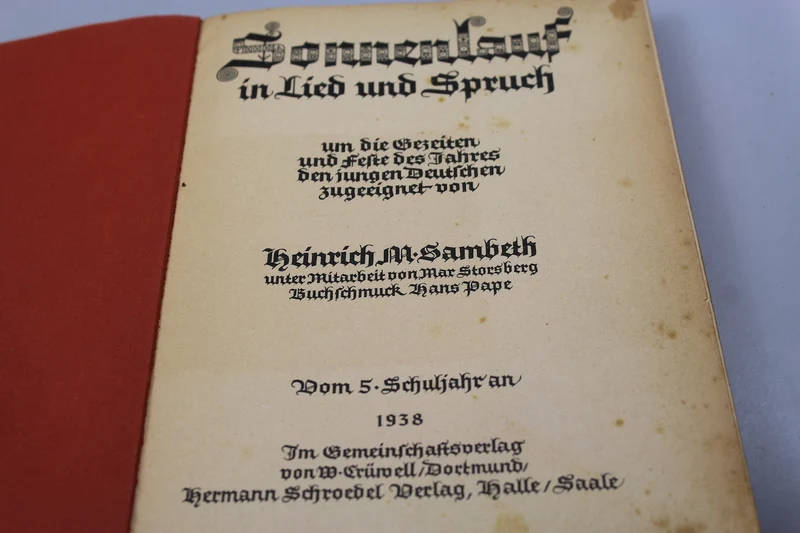 „Sonnenlauf in Lied und Spruch“ – 1938