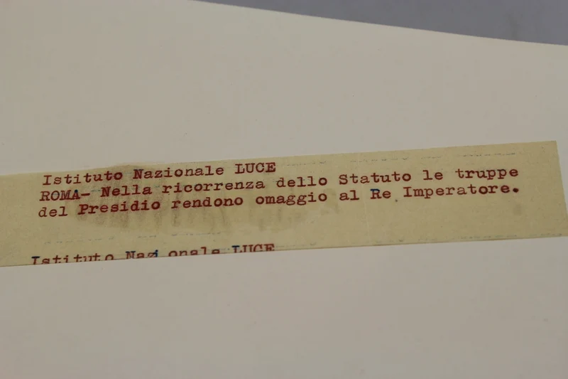 Fotoagentur „Istituto Luce“ König Vittorio Emanuele III°