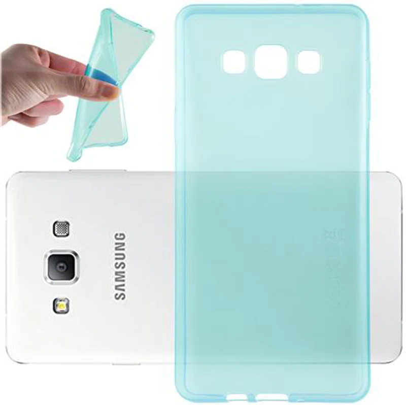 Cadorabo Hülle kompatibel mit Samsung Galaxy A7 2015 Schutzhülle aus flexiblem TPU Silikon