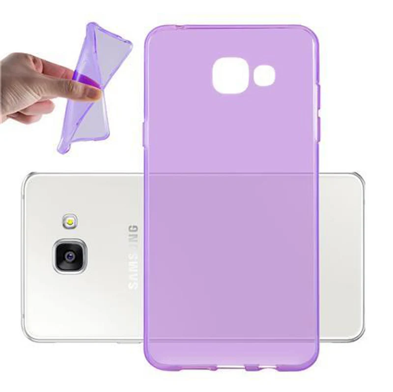 Cadorabo Hülle kompatibel mit Samsung Galaxy A5 2016 Schutzhülle aus flexiblem TPU Silikon