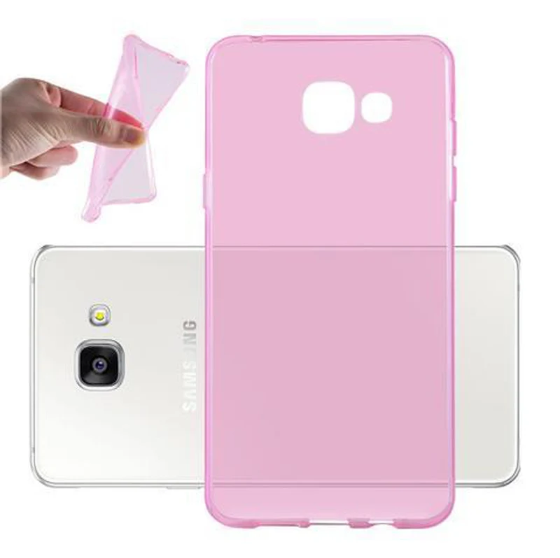 Cadorabo Hülle kompatibel mit Samsung Galaxy A5 2016 Schutzhülle aus flexiblem TPU Silikon