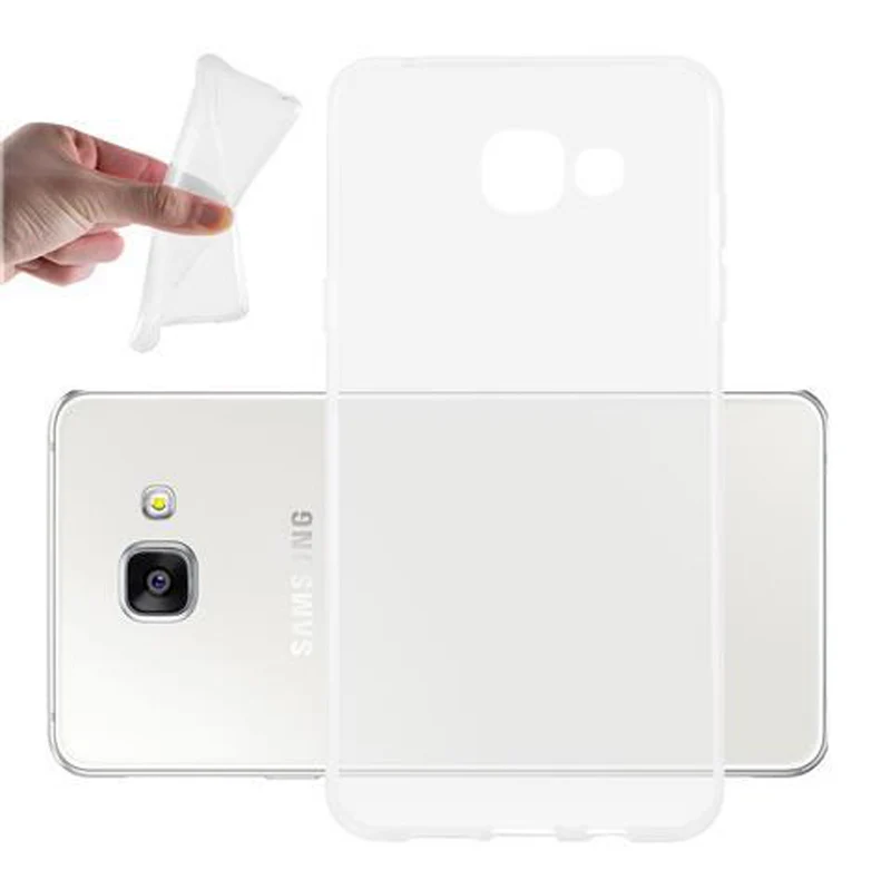 Cadorabo Hülle kompatibel mit Samsung Galaxy A5 2016 Schutzhülle aus flexiblem TPU Silikon