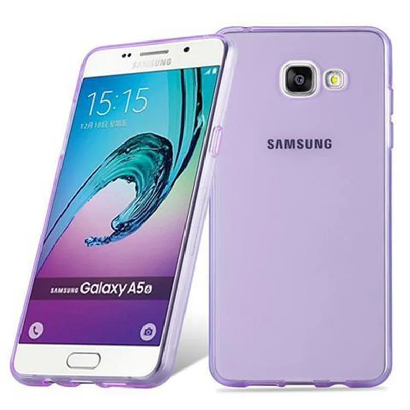 Cadorabo Hülle kompatibel mit Samsung Galaxy A5 2016 Schutzhülle aus flexiblem TPU Silikon