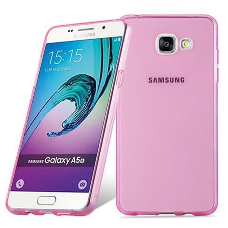 Cadorabo Hülle kompatibel mit Samsung Galaxy A5 2016 Schutzhülle aus flexiblem TPU Silikon