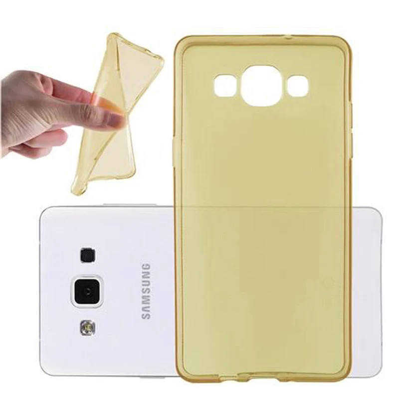 Cadorabo Hülle kompatibel mit Samsung Galaxy A5 2015 Schutzhülle aus flexiblem TPU Silikon