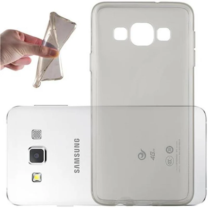 Cadorabo Hülle kompatibel mit Samsung Galaxy A3 2015 Schutzhülle aus flexiblem TPU Silikon