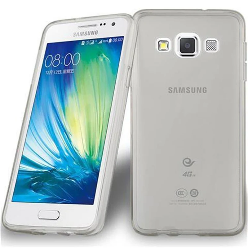 Cadorabo Hülle kompatibel mit Samsung Galaxy A3 2015 Schutzhülle aus flexiblem TPU Silikon