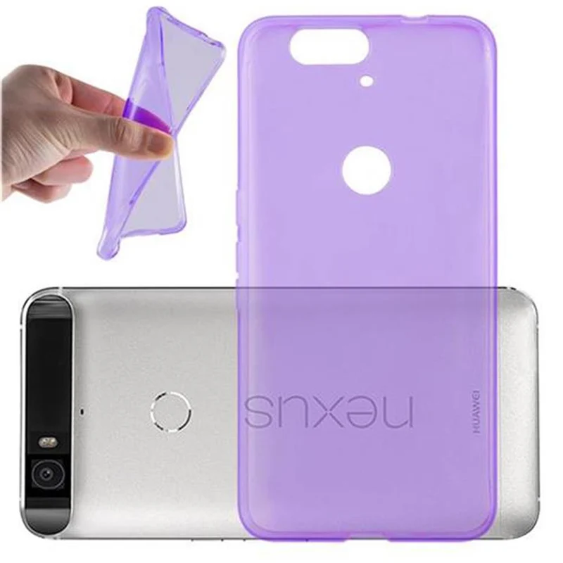 Cadorabo Hülle kompatibel mit Huawei Google NEXUS 6P Schutzhülle aus flexiblem TPU Silikon