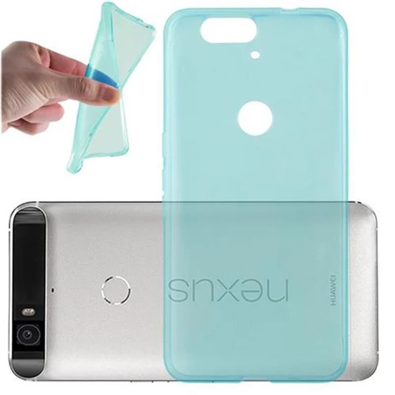 Cadorabo Hülle kompatibel mit Huawei Google NEXUS 6P Schutzhülle aus flexiblem TPU Silikon