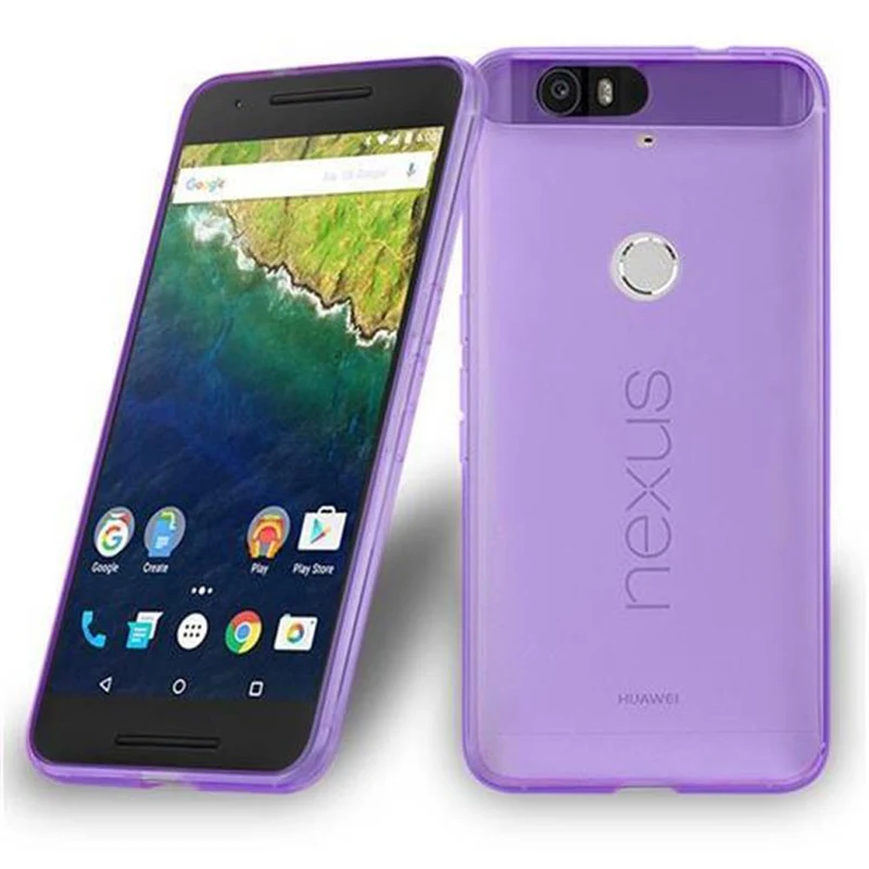 Cadorabo Hülle kompatibel mit Huawei Google NEXUS 6P Schutzhülle aus flexiblem TPU Silikon