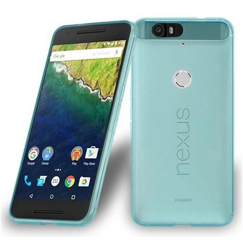 Cadorabo Hülle kompatibel mit Huawei Google NEXUS 6P Schutzhülle aus flexiblem TPU Silikon