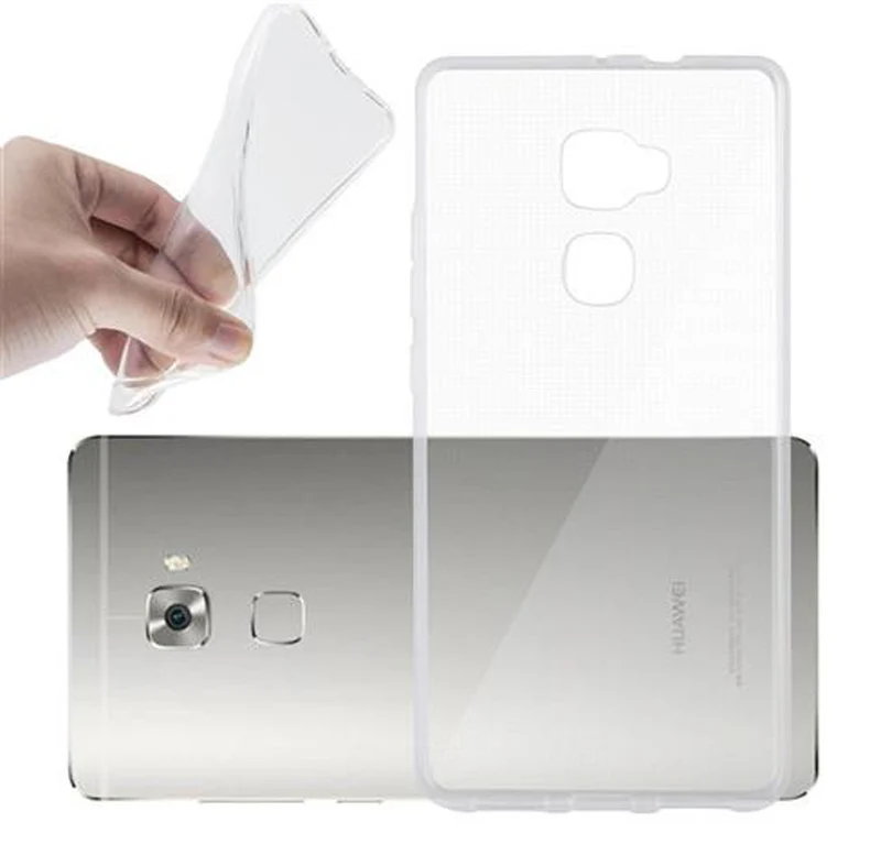 Cadorabo Hülle kompatibel mit Huawei MATE S Schutzhülle aus flexiblem TPU Silikon