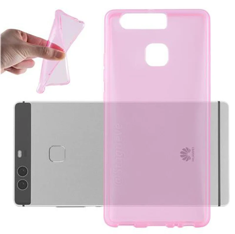 Cadorabo Hülle kompatibel mit Huawei P9 Schutzhülle aus flexiblem TPU Silikon