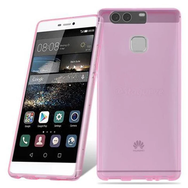 Cadorabo Hülle kompatibel mit Huawei P9 Schutzhülle aus flexiblem TPU Silikon