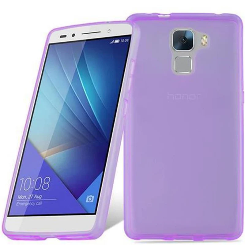Cadorabo Hülle kompatibel mit Honor 7 Schutzhülle aus flexiblem TPU Silikon