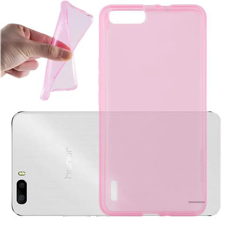 Cadorabo Hülle kompatibel mit Honor 6 PLUS Schutzhülle aus flexiblem TPU Silikon