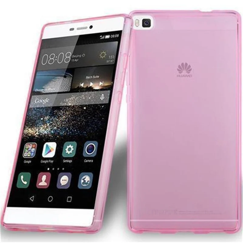 Cadorabo Hülle kompatibel mit Huawei P8 Schutzhülle aus flexiblem TPU Silikon