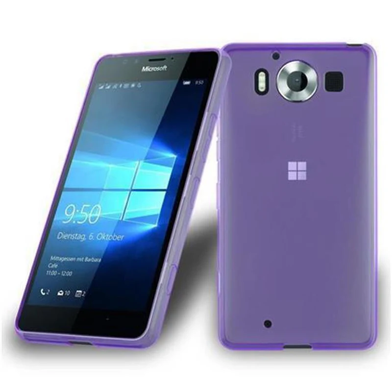 Cadorabo Hülle kompatibel mit Nokia Lumia 950 XL Schutzhülle aus flexiblem TPU Silikon