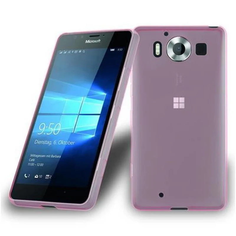Cadorabo Hülle kompatibel mit Nokia Lumia 950 XL Schutzhülle aus flexiblem TPU Silikon