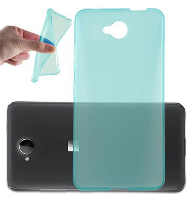 Cadorabo Hülle kompatibel mit Nokia Lumia 650 Schutzhülle aus flexiblem TPU Silikon