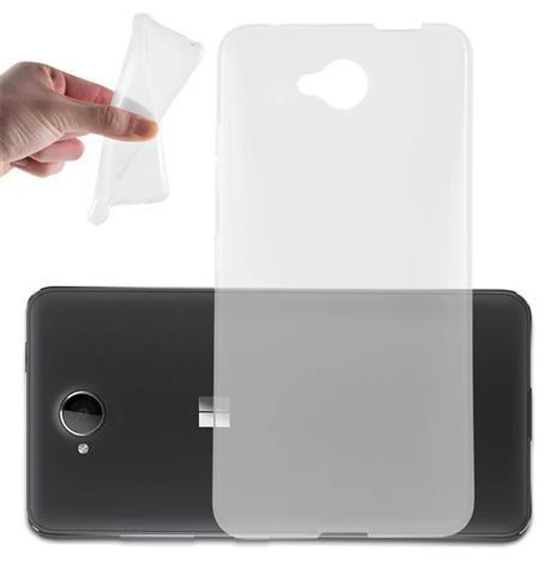 Cadorabo Hülle kompatibel mit Nokia Lumia 650 Schutzhülle aus flexiblem TPU Silikon