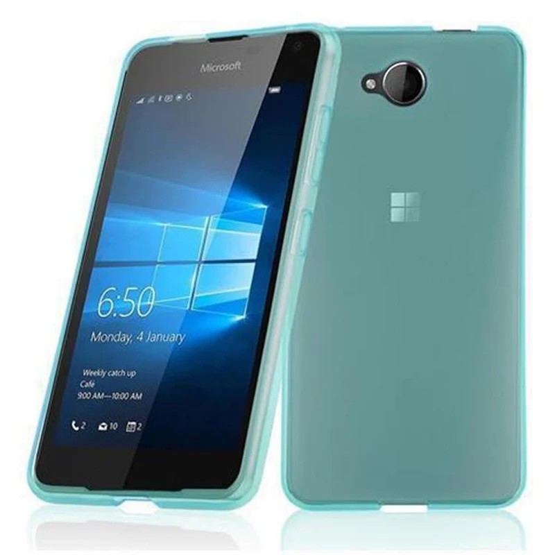 Cadorabo Hülle kompatibel mit Nokia Lumia 650 Schutzhülle aus flexiblem TPU Silikon