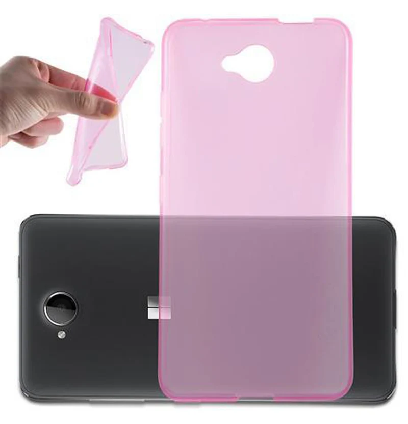 Cadorabo Hülle kompatibel mit Nokia Lumia 550 Schutzhülle aus flexiblem TPU Silikon