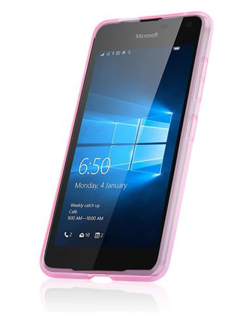Cadorabo Hülle kompatibel mit Nokia Lumia 550 Schutzhülle aus flexiblem TPU Silikon