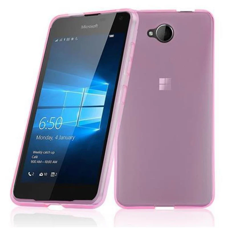 Cadorabo Hülle kompatibel mit Nokia Lumia 550 Schutzhülle aus flexiblem TPU Silikon