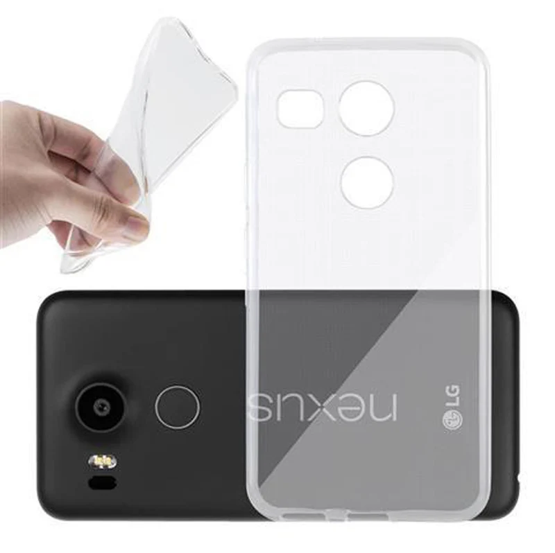 Cadorabo Hülle kompatibel mit LG Google NEXUS 5X Schutzhülle aus flexiblem TPU Silikon