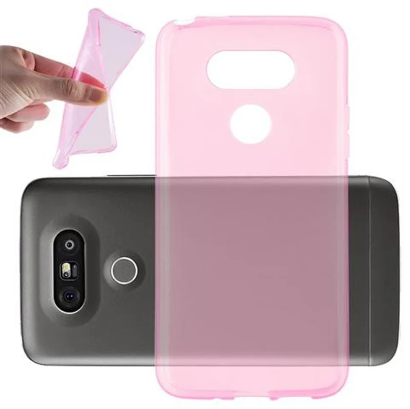 Cadorabo Hülle kompatibel mit LG G5 Schutzhülle aus flexiblem TPU Silikon