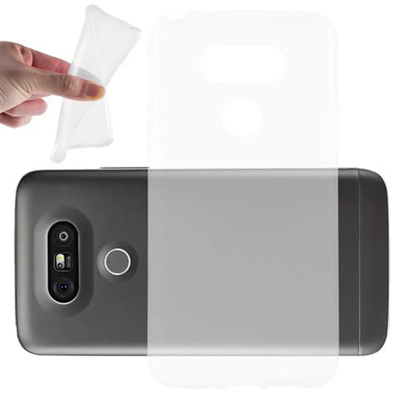 Cadorabo Hülle kompatibel mit LG G5 Schutzhülle aus flexiblem TPU Silikon