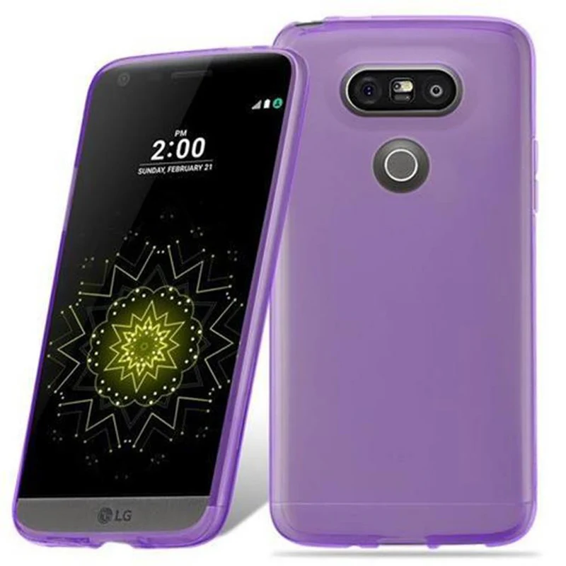 Cadorabo Hülle kompatibel mit LG G5 Schutzhülle aus flexiblem TPU Silikon
