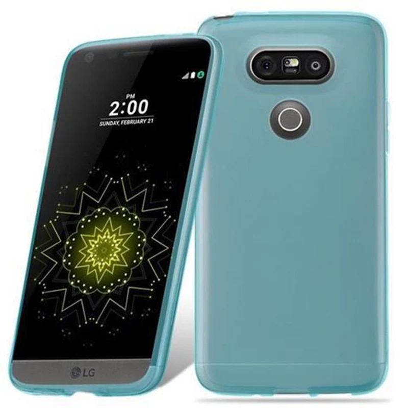 Cadorabo Hülle kompatibel mit LG G5 Schutzhülle aus flexiblem TPU Silikon