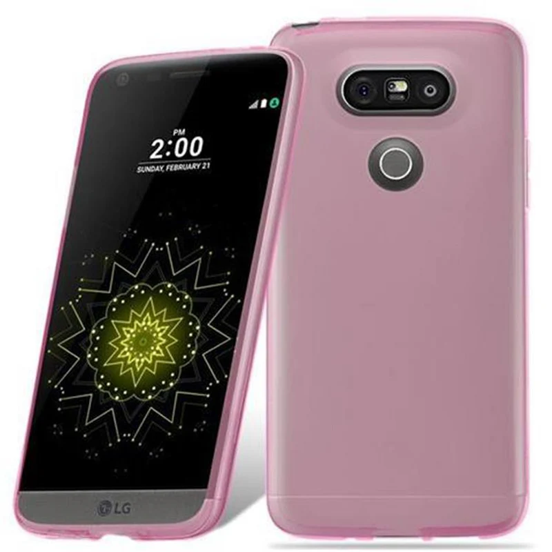 Cadorabo Hülle kompatibel mit LG G5 Schutzhülle aus flexiblem TPU Silikon
