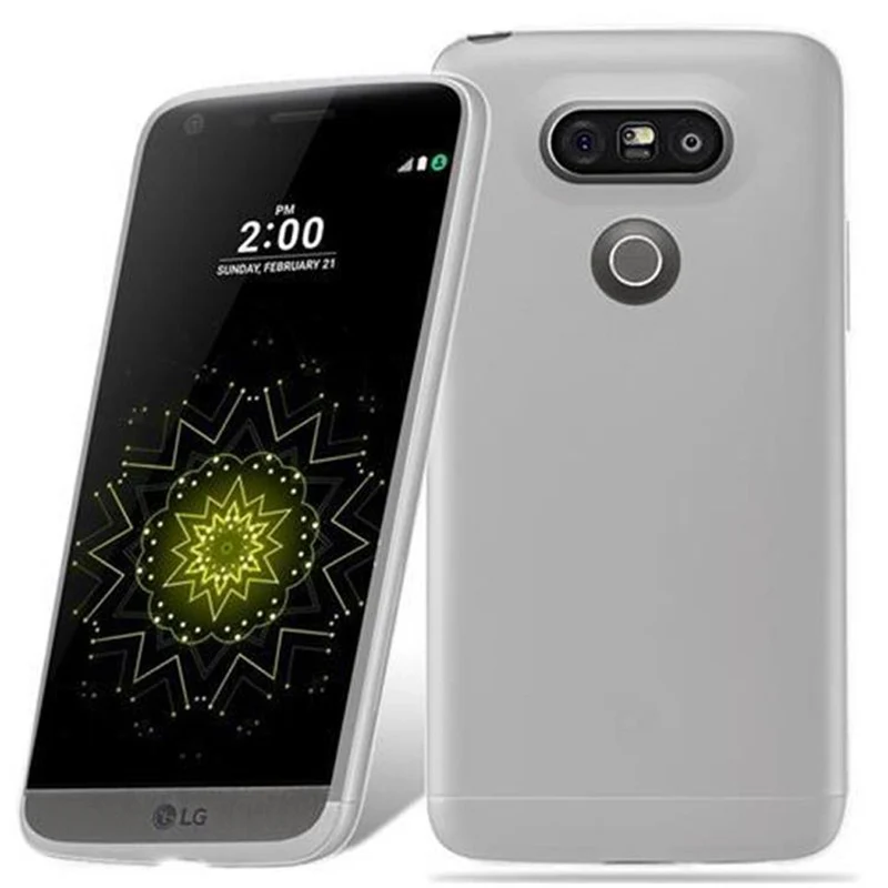 Cadorabo Hülle kompatibel mit LG G5 Schutzhülle aus flexiblem TPU Silikon