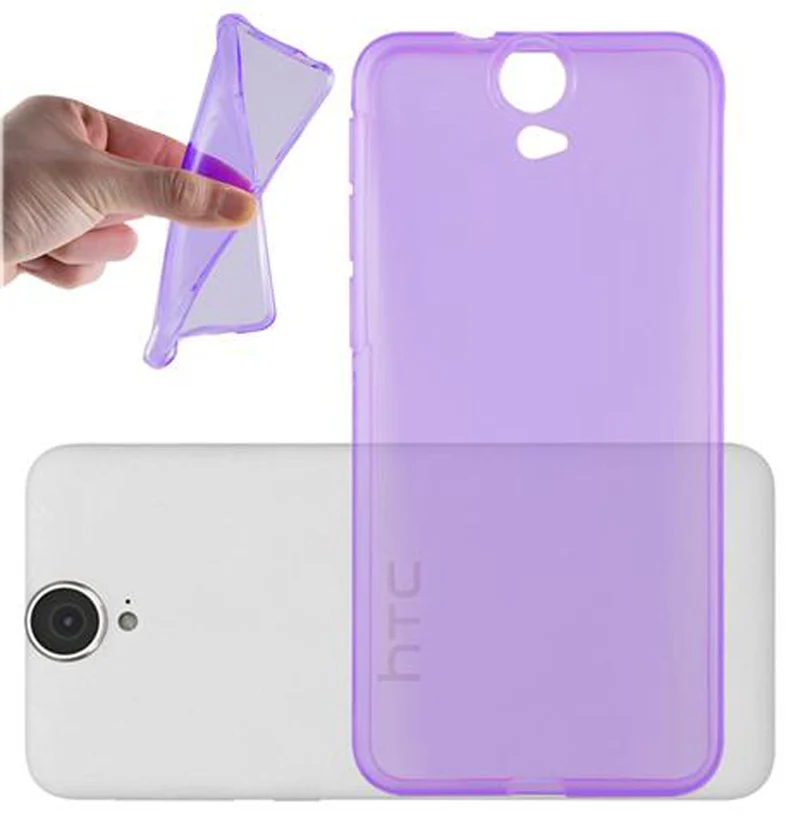 Cadorabo Hülle kompatibel mit HTC ONE E9 Schutzhülle aus flexiblem TPU Silikon