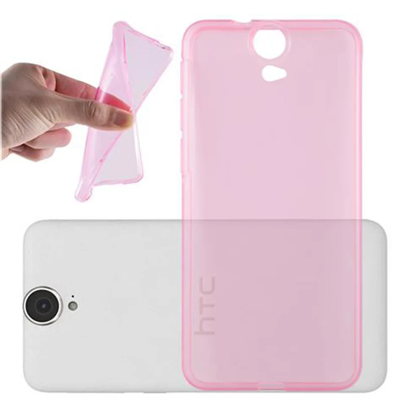 Cadorabo Hülle kompatibel mit HTC ONE E9 Schutzhülle aus flexiblem TPU Silikon