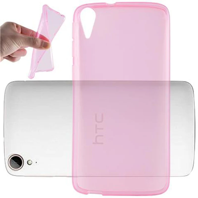 Cadorabo Hülle kompatibel mit HTC Desire 828 Schutzhülle aus flexiblem TPU Silikon
