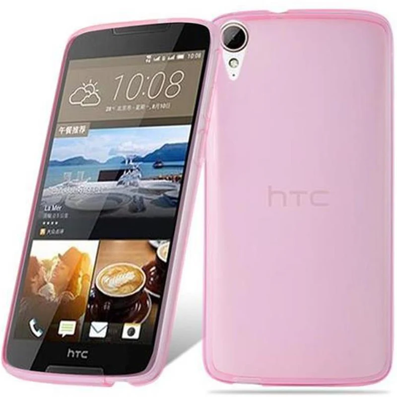 Cadorabo Hülle kompatibel mit HTC Desire 828 Schutzhülle aus flexiblem TPU Silikon