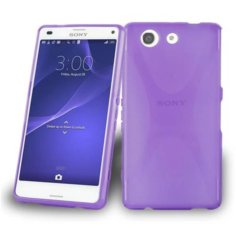 Cadorabo Hülle kompatibel mit Sony Xperia Z4 MINI / Z3 PLUS COMPACT Schutzhülle aus flexiblem TPU Silikon