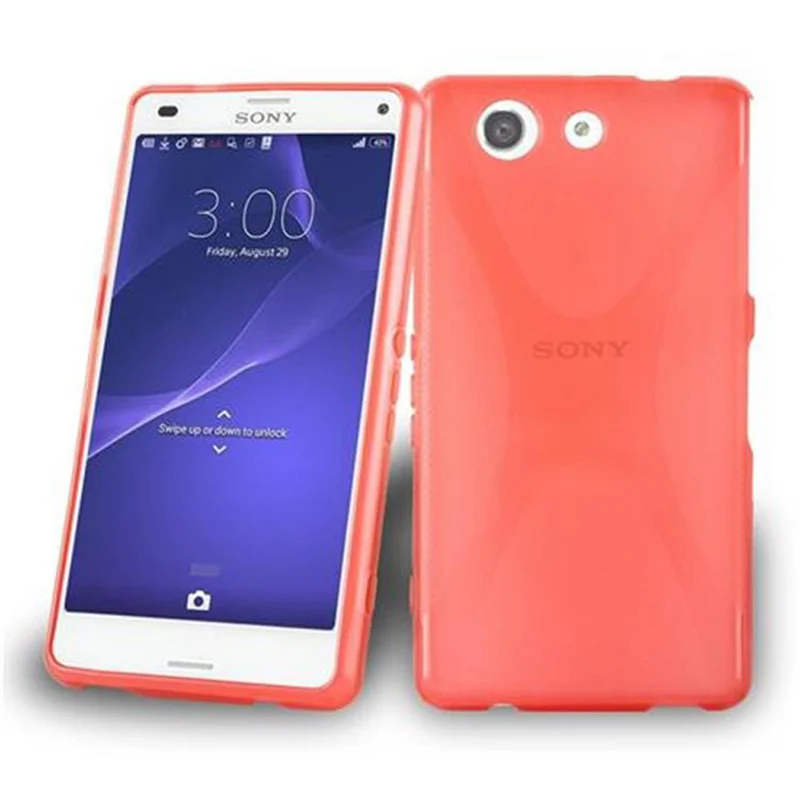 Cadorabo Hülle kompatibel mit Sony Xperia Z4 MINI / Z3 PLUS COMPACT Schutzhülle aus flexiblem TPU Silikon