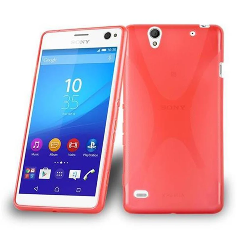 Cadorabo Hülle kompatibel mit Sony Xperia C4 Schutzhülle aus flexiblem TPU Silikon