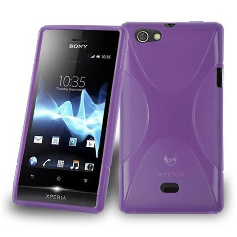 Cadorabo Hülle kompatibel mit Sony Xperia MIRO Schutzhülle aus flexiblem TPU Silikon