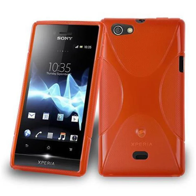 Cadorabo Hülle kompatibel mit Sony Xperia MIRO Schutzhülle aus flexiblem TPU Silikon