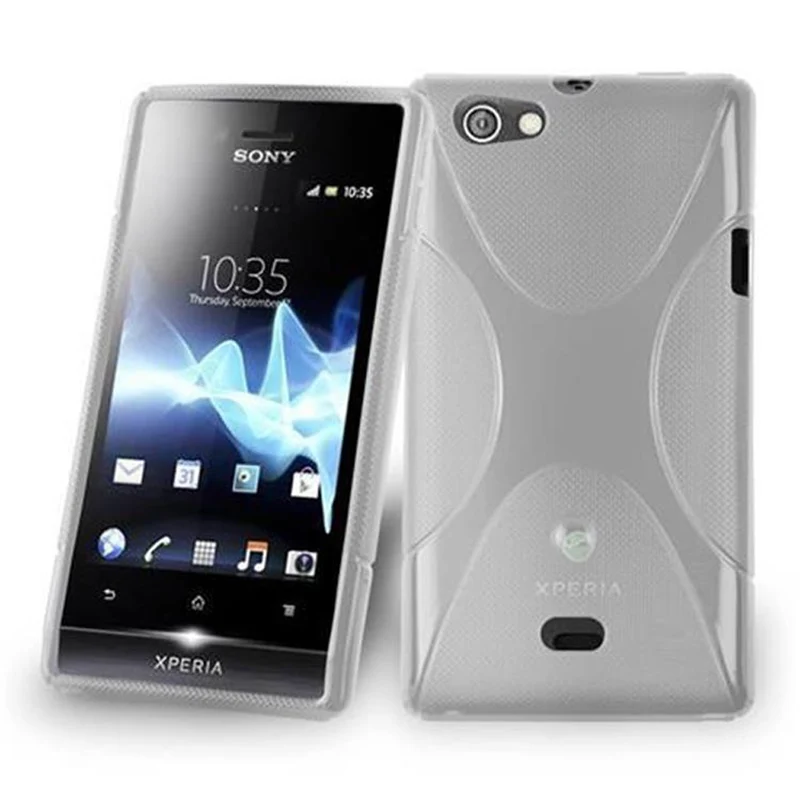 Cadorabo Hülle kompatibel mit Sony Xperia MIRO Schutzhülle aus flexiblem TPU Silikon