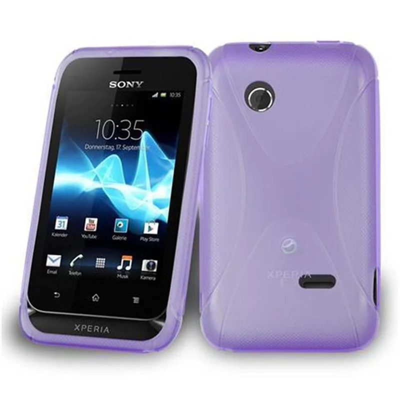 Cadorabo Hülle kompatibel mit Sony Xperia TIPO Schutzhülle aus flexiblem TPU Silikon