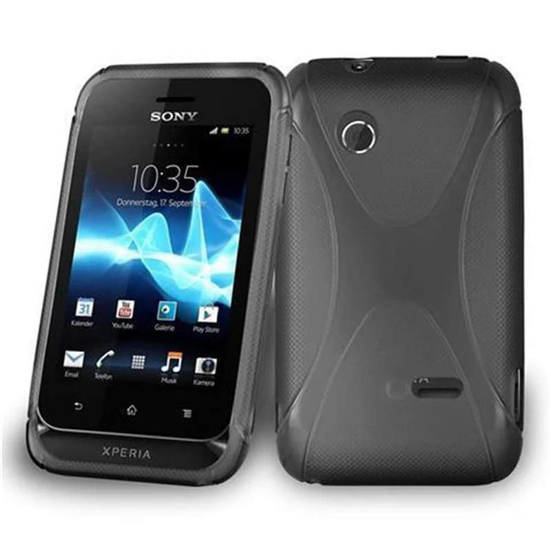 Cadorabo Hülle kompatibel mit Sony Xperia TIPO Schutzhülle aus flexiblem TPU Silikon