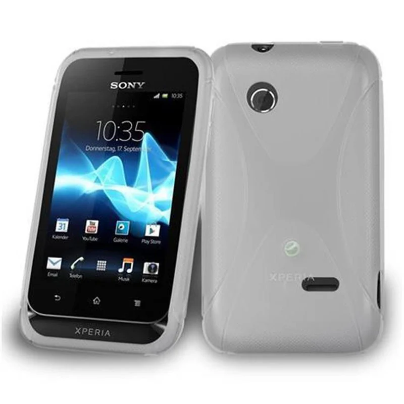 Cadorabo Hülle kompatibel mit Sony Xperia TIPO Schutzhülle aus flexiblem TPU Silikon